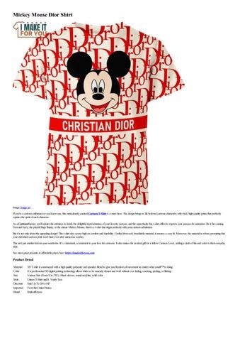 dior mickey mouse shirt